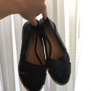 Kelsi Dagger Brooklyn Black Leather Sandals